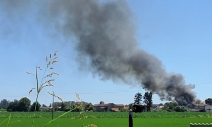 Incendio in zona Boarone: il video