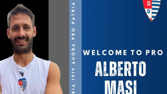 Ufficiale: l’ex capitano della Pro Vercelli Alberto Masi si accasa alla Pro Patria