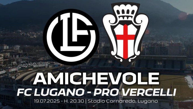 Dall’amichevole col Lugano al nuovo sponsor tecnico: sulla nuova Pro Vercelli sventola anche la bandiera svizzera