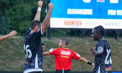 Pro Vercelli, partenza col botto in coppa: a Zanica, contro l'Albinoleffe, rotondo successo per 0-3 con A. Sow, Rutigliano e Comi