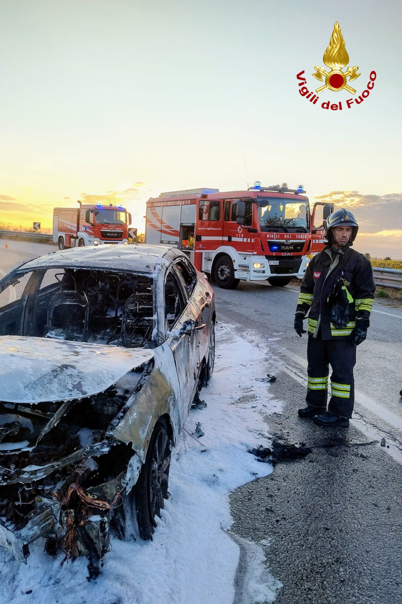 Incidente Borgo Vercelli-Villata frontale vigili del fuoco 31 luglio 2025 1