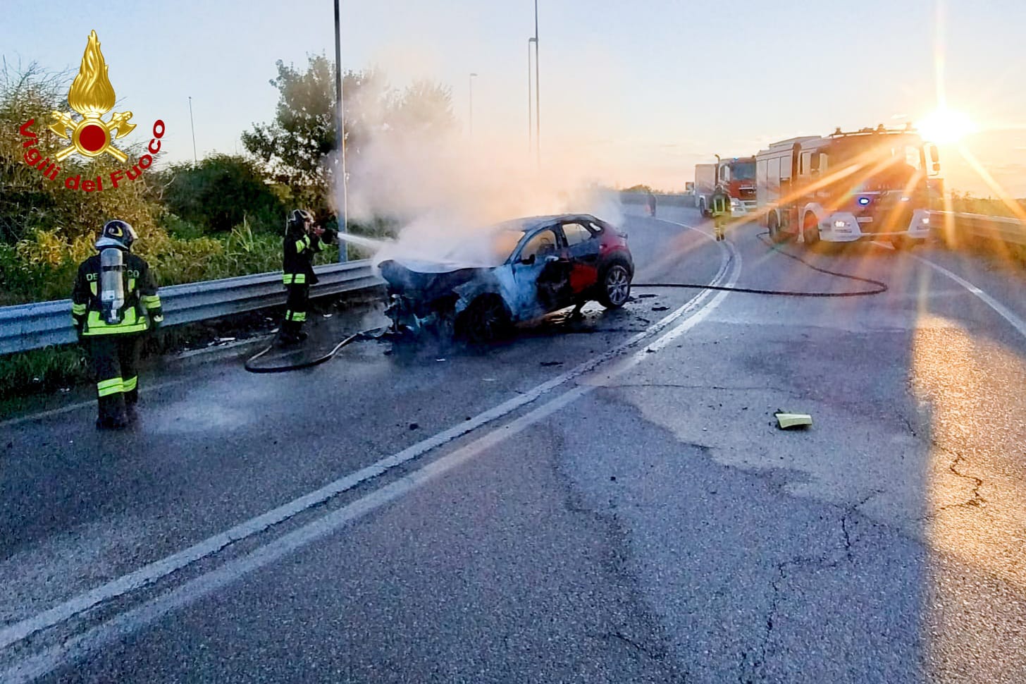 Incidente Borgo Vercelli-Villata frontale vigili del fuoco 31 luglio 2025 5