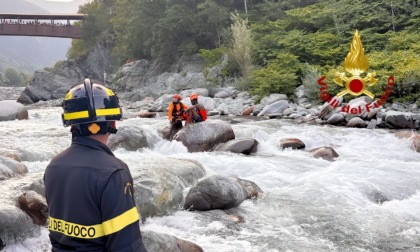 Soccorsa una persona sul fiume Sesia a Scopello, intervengono i Vigili del Fuoco