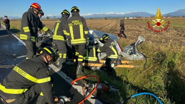 Incidente mortale a Tronzano Vercellese: il report dei vigili del fuoco