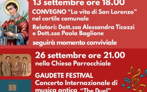 Un convegno e un concerto internazionale: due grandi appuntamenti a Oldenico per celebrare San Lorenzo