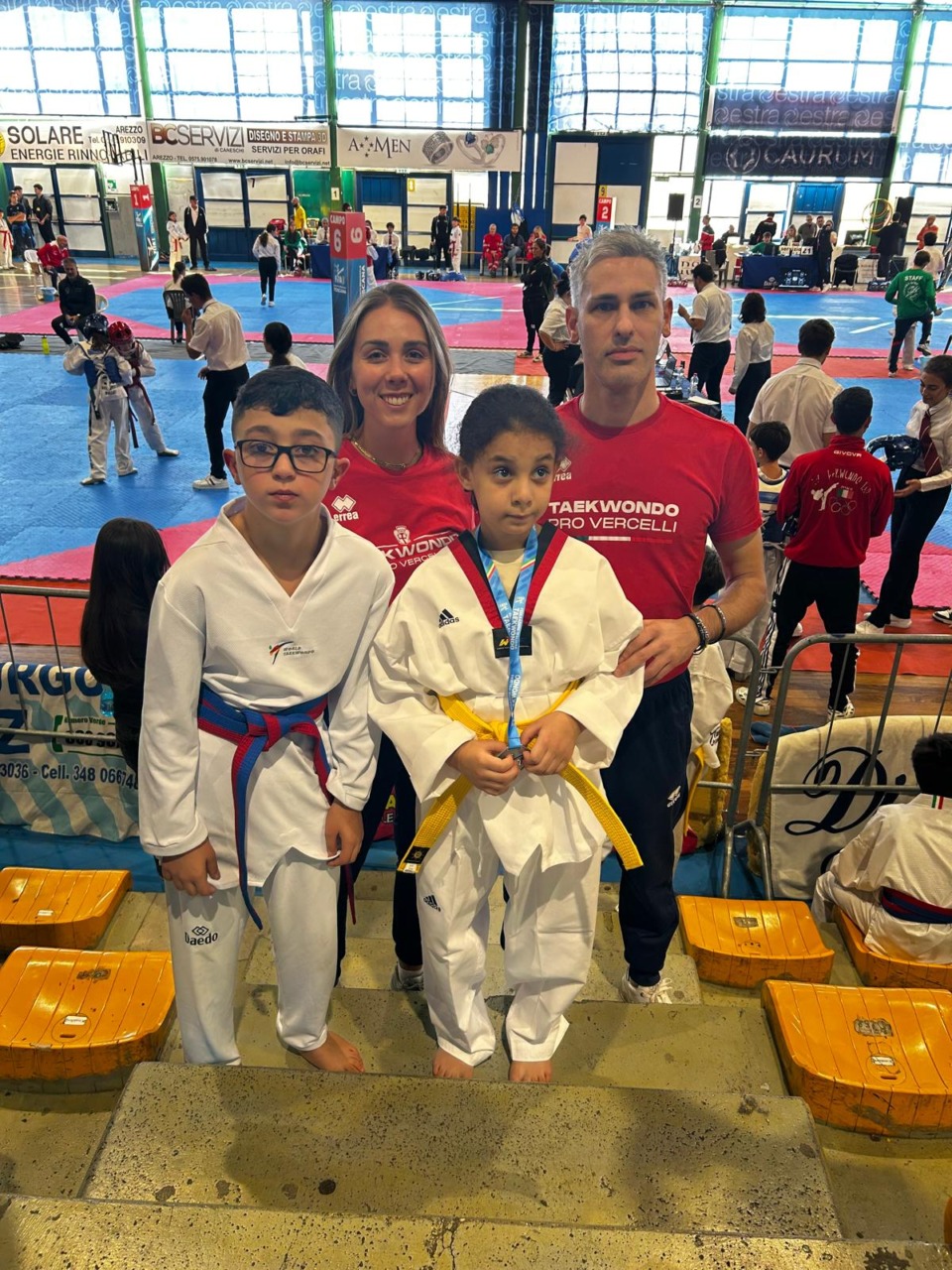 Pro Vercelli Taekwondo sugli scudi al Tuscany Open con Ines El Bouchikhi e Gabriele Paolo De Marco