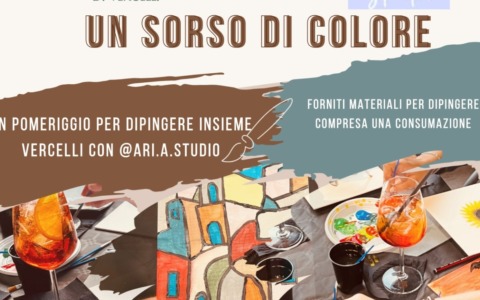 “Un sorso di colore – Laboratorio creativo con @Ari.a.studio”: al Bar Cavour, l’iniziativa di Fai Giovani Vercelli