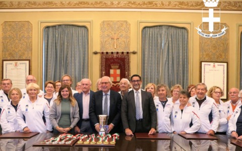 Il sindaco Scheda ha incontrato gli atleti di 50&Più dopo i successi delle Olimpiadi “over”