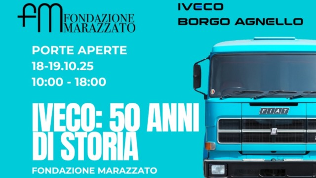 Nel weekend del 18-19 ottobre, a Stroppiana, il terzo e ultimo “porte aperte” di Fondazione Marazzato col brand Iveco