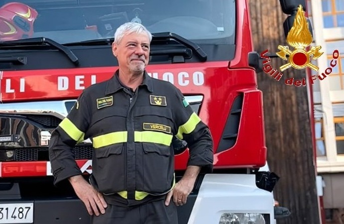 Primino Pareglio in pensione: il saluto dei Vigili del Fuoco