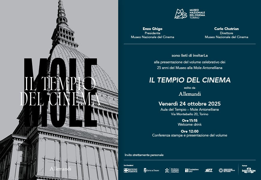 Presentazione de “Il Tempio del Cinema”, il volume celebrativo dei 25 anni del museo alla Mole Antonelliana