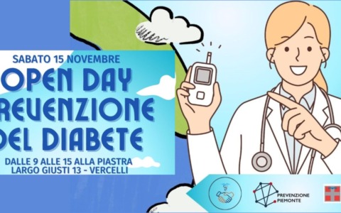 Giornata mondiale del diabete: sabato 15 novembre, alla Piastra di Vercelli, l’open day per la prevenzione