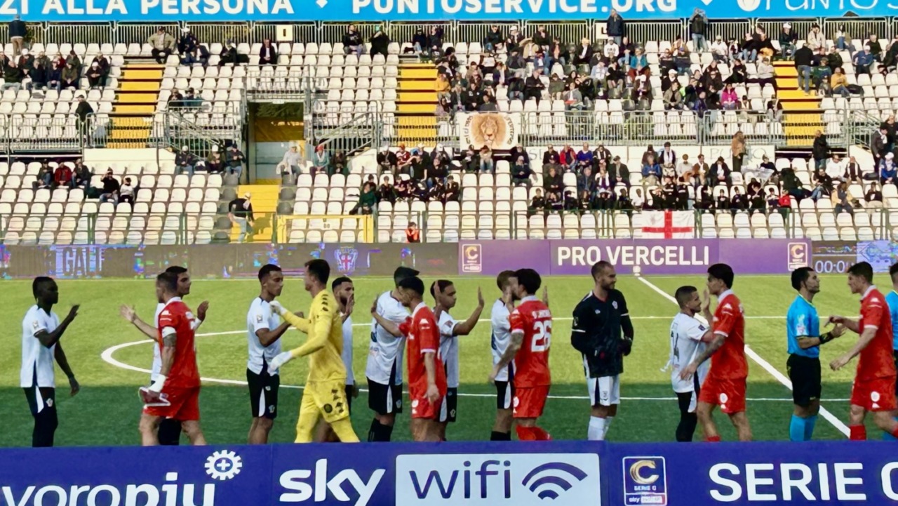 Coppola su rigore e doppia magia dei gemelli Sow: la Pro Vercelli stritola 3-1 la Triestina