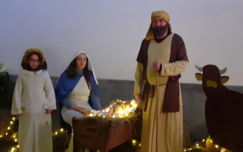 Presepe vivente a Rive nonostante il maltempo