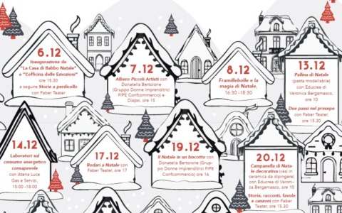 Al via sabato 6 dicembre l’Officina delle emozioni e la Casa di Babbo Natale