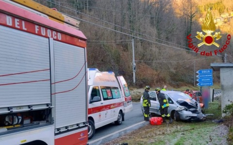 Incidente sulla SP09, a Cravagliana: l’intervento dei vigili del fuoco