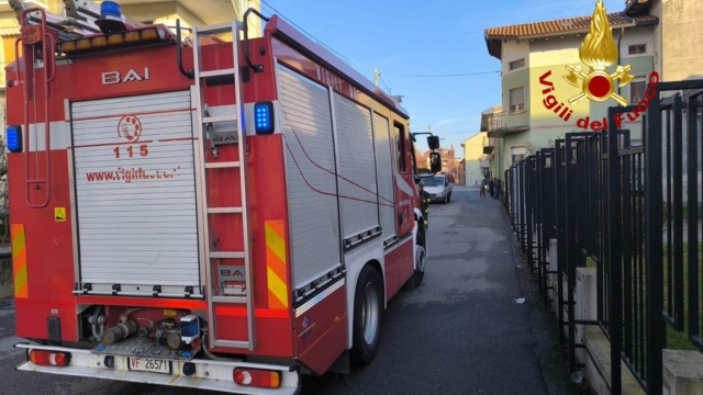 Perdita di metano a causa di un incidente stradale a Gattinara