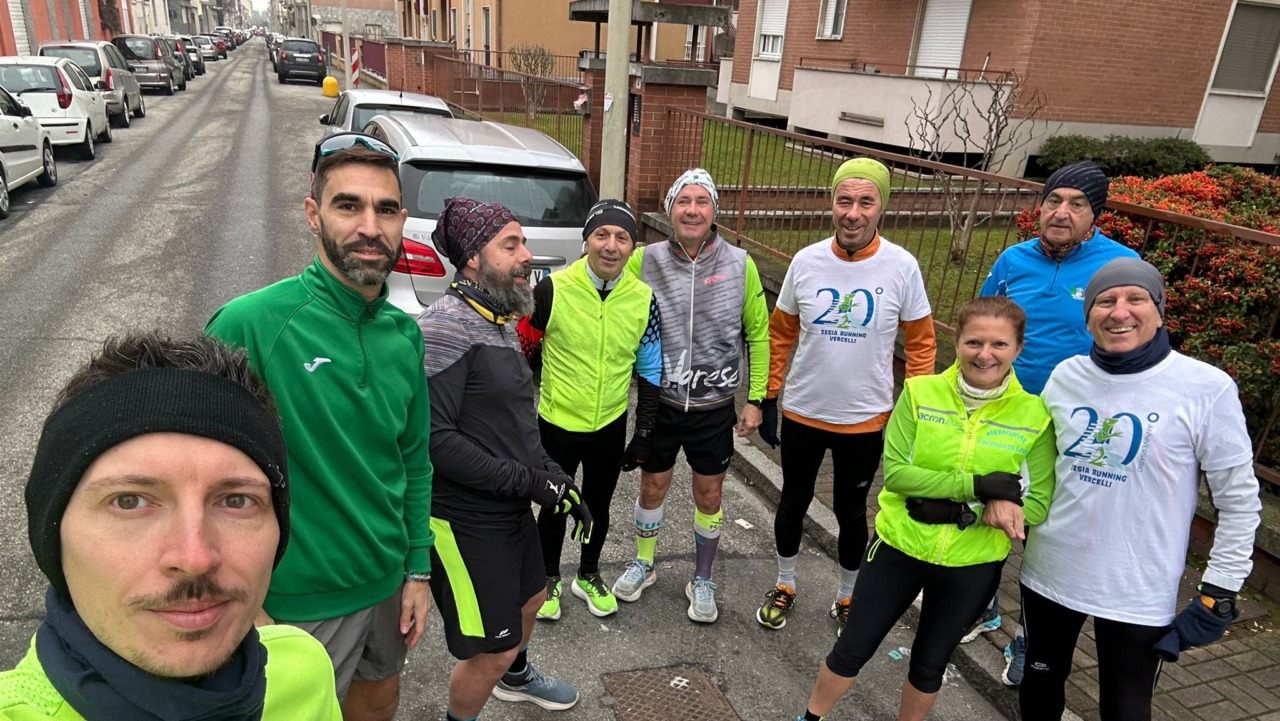 Asd Sesia Running Vercelli: di corsa anche nella mattina del 1° gennaio!