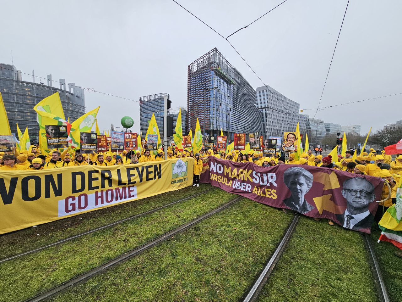 Coldiretti Vercelli Biella in piazza a Strasburgo