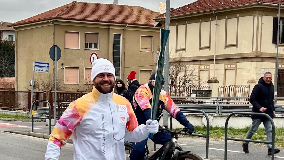 Di corsa insieme ai tedofori. Riccardo Coccorullo: “Emozione unica, che resterà indelebile”