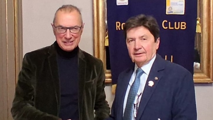 L’immunologo Alberto Beretta ospite nei giorni scorsi del Rotary Club Vercelli