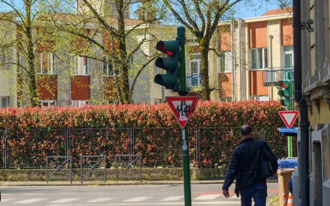 Il vento ruota il semaforo: problemi all’incrocio tra via Lagrangia e corso Italia