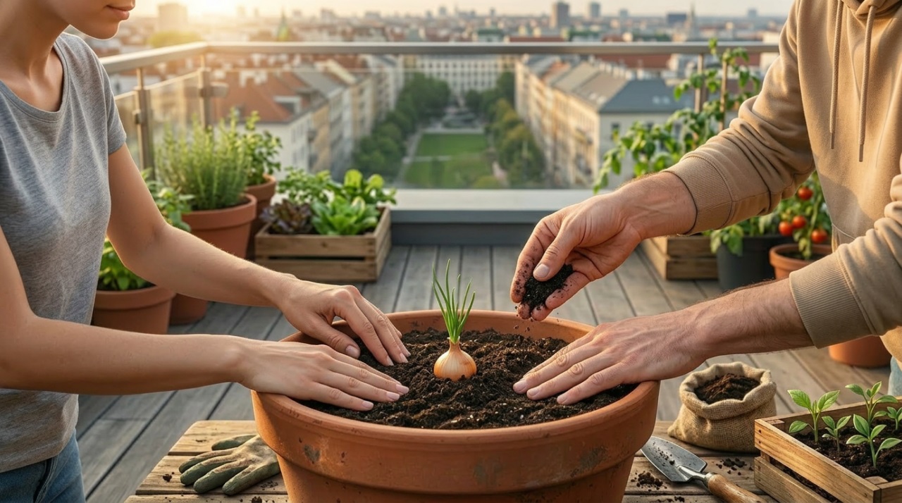 Coltiviamo – Vivere Sostenibile: orto in contenitore e cipolle, il segreto è tutto nel terriccio