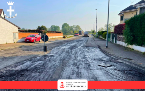 Piano asfaltature: al via la nuova fase degli interventi sulla viabilità a Vercelli
