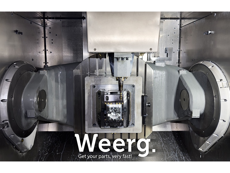 Fresatura CNC e manifattura connessa: Weerg punta su velocità e precisione
