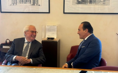 Il sindaco Roberto Scheda ha incontrato, alla Reggia di Venaria, il presidente della Regione Alberto Cirio