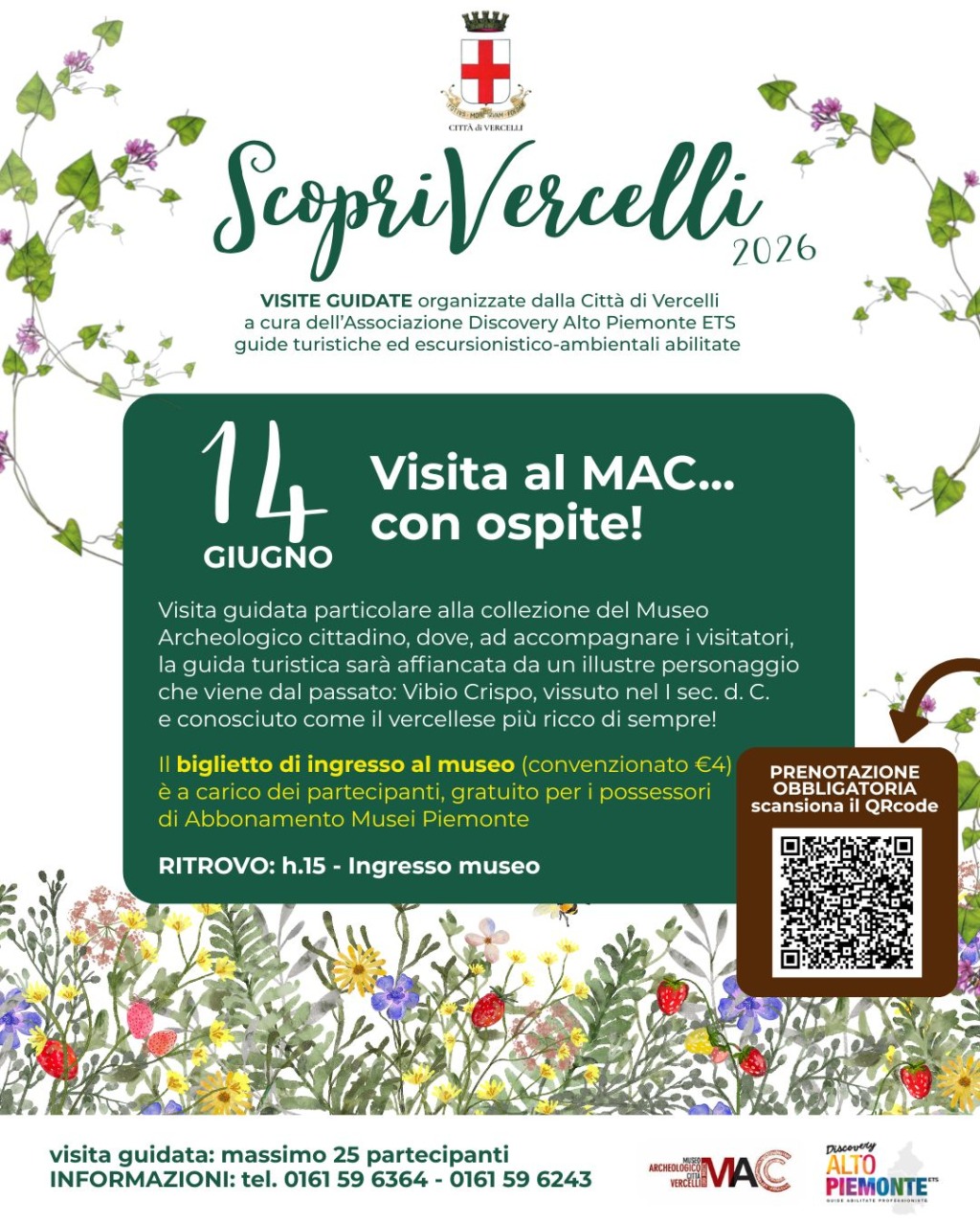 ScopriVercelli 2026 fa tappa al Museo Archeologico con Vibio Crispo