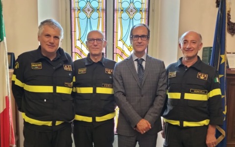 Giannace nuovo comandante dei Vigili del Fuoco. L’incontro con il Prefetto di Vercelli