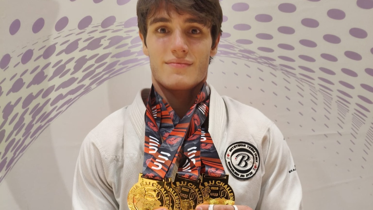 Pietro Ferrero della Pro Vercelli BJJ domina al Pistoia Challenge