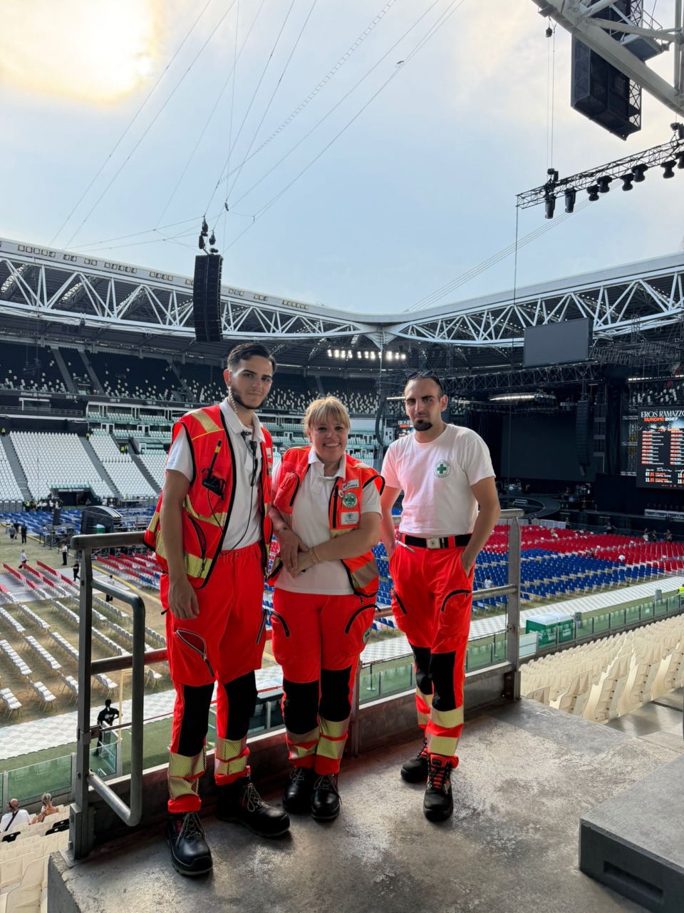 Concerti Allianz Stadium: Anpas Piemonte assiste 300mila spettatori