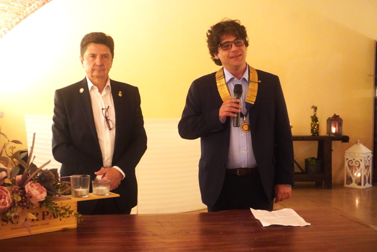 Passaggio di consegne al Rotary Club Vercelli: Federico Maria Gastaldi succede ad Alberto Beccaro