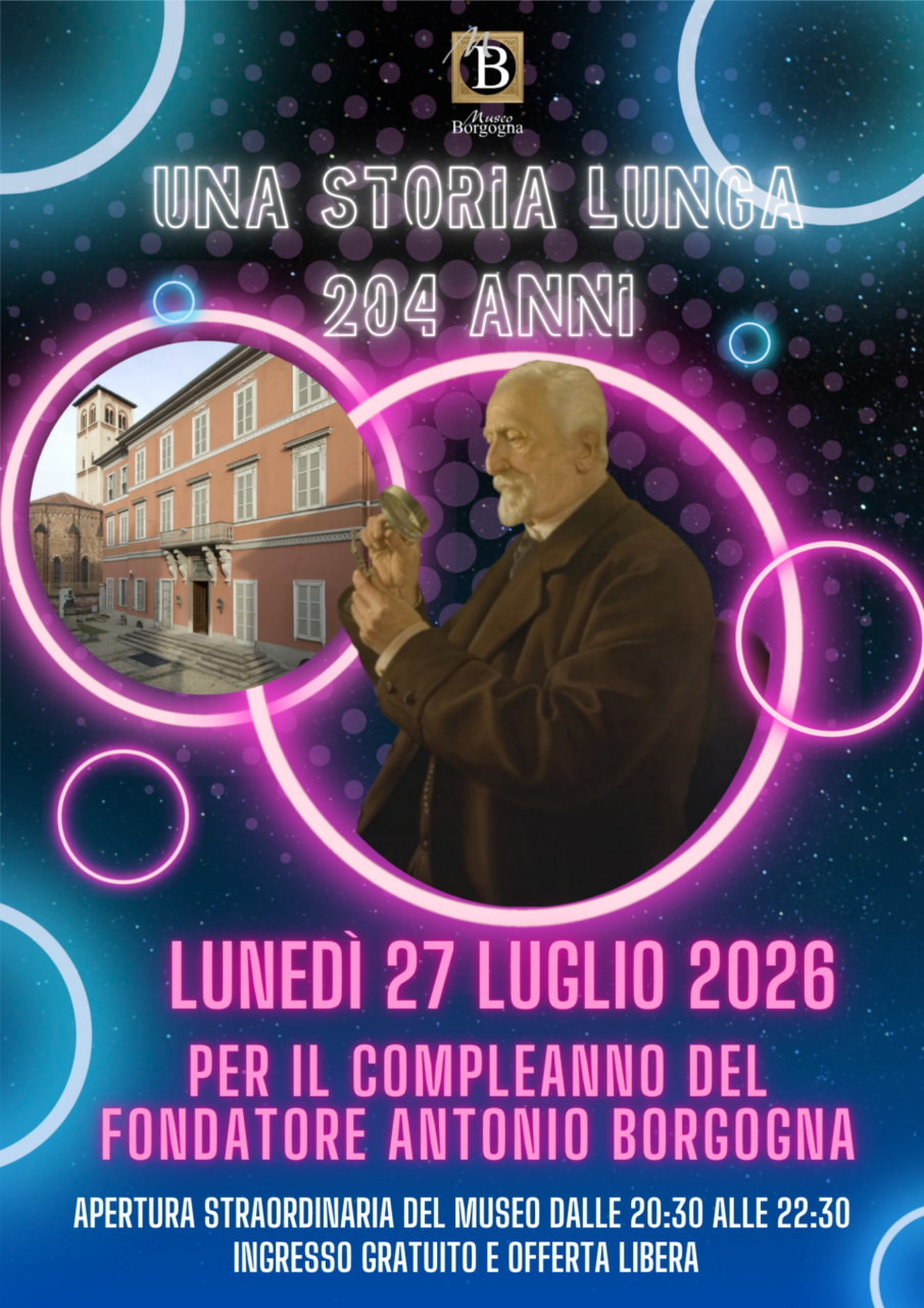 Buon compleanno Antonio Borgogna! Le iniziative della pinacoteca vercellese