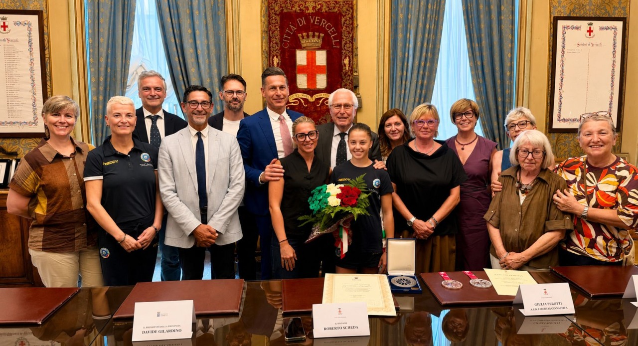 Giulia Perotti premiata anche dalla Giunta comunale dopo il bronzo europeo di Zagabria