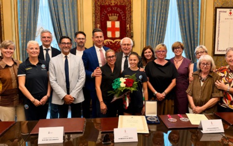 Giulia Perotti premiata anche dalla Giunta comunale dopo il bronzo europeo di Zagabria