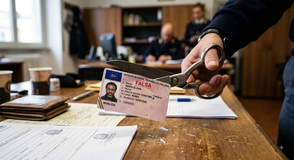 Beccato con la patente falsa, dà l’esame ma tenta di fregare la Motorizzazione: immigrato nei guai