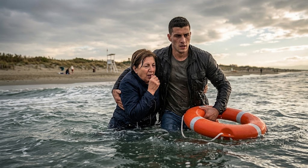 Agente della Polfer di Santhià salva una donna in mare