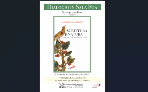 “Scrittura e Natura”: Massimiliano Boni in tour tra le Comunità Ebraiche di Vercelli, Torino e Genova