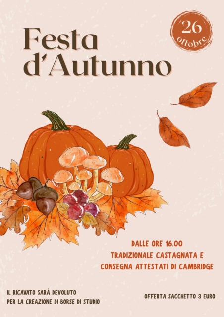 Al Sacro Cuore International School le iniziative si rincorrono: arriva la Festa d’Autunno